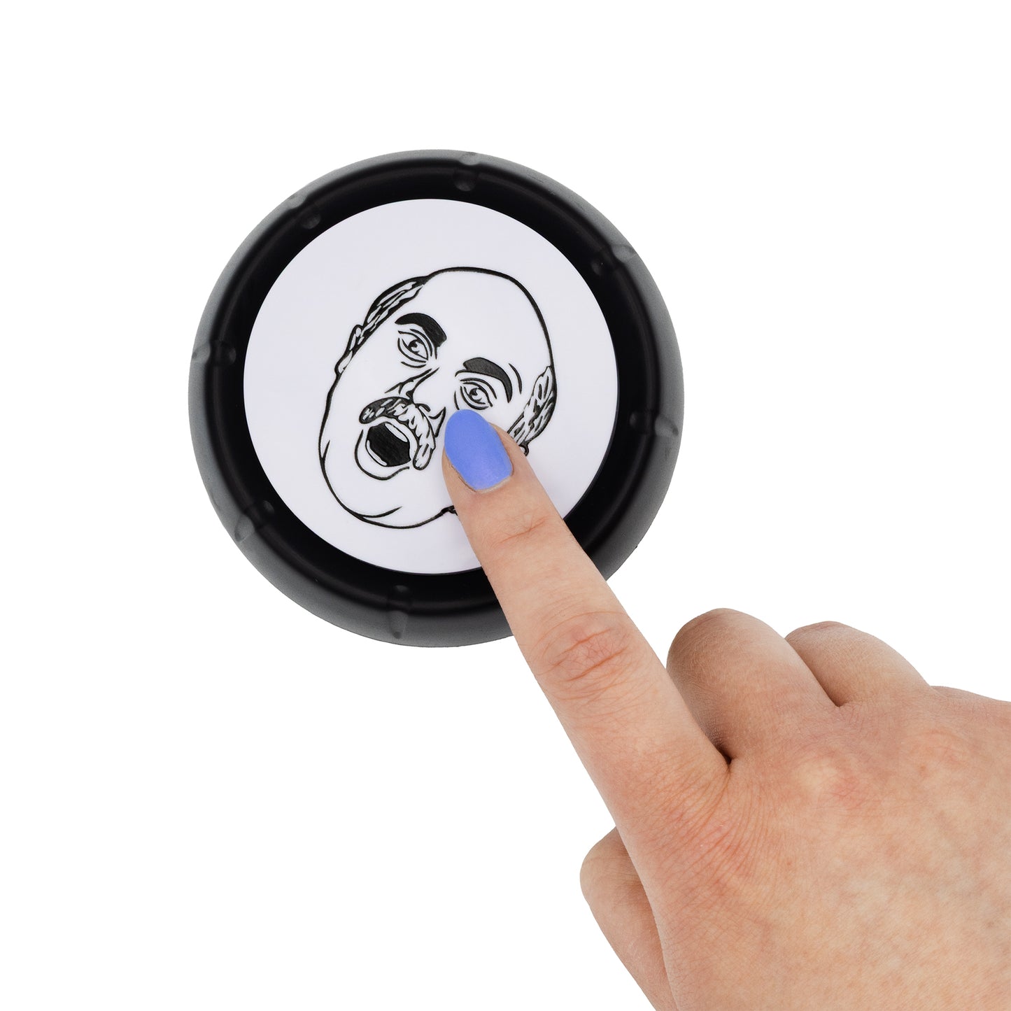 Adam ray talking button dr phil face finger pressing button
