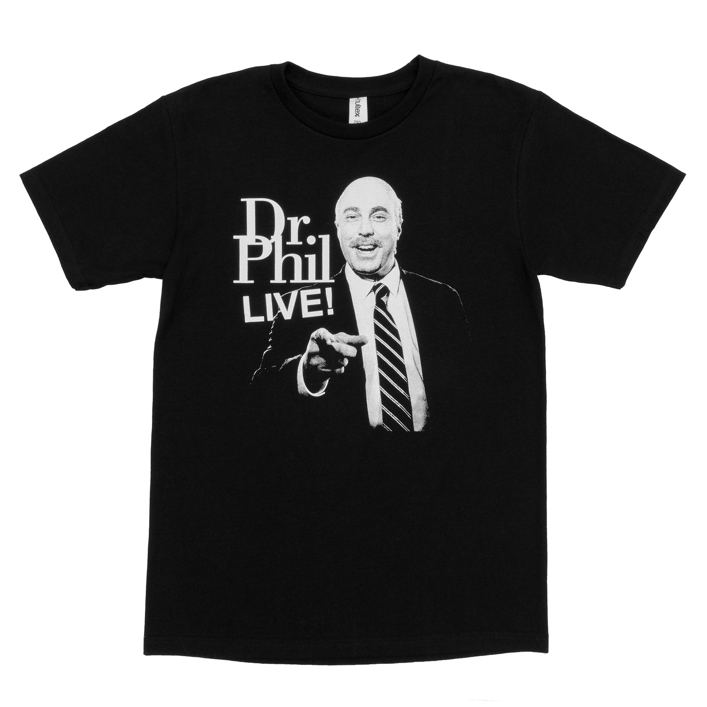 Dr Phil Live Tour T-Shirt in Black Front View