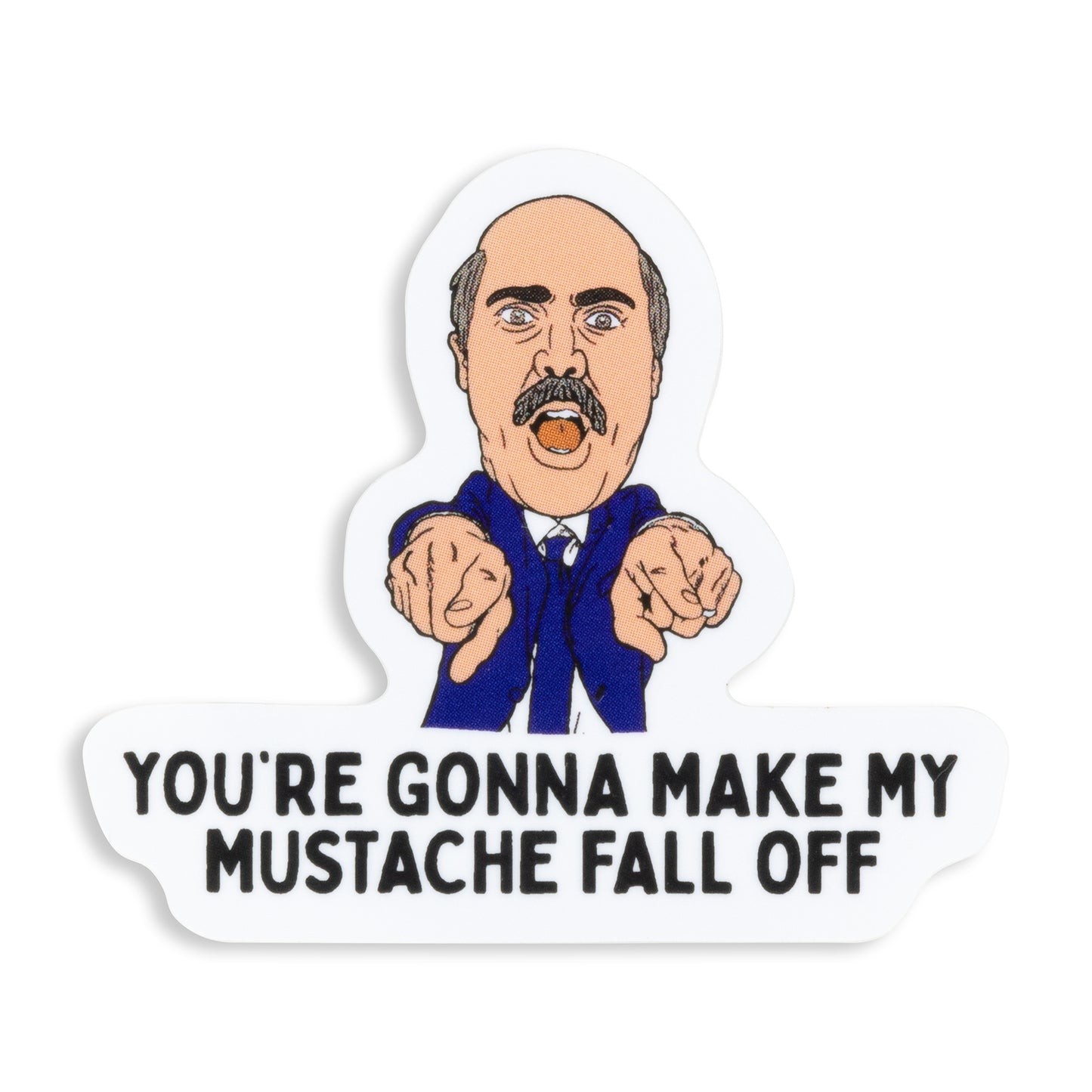 Mustache Sticker