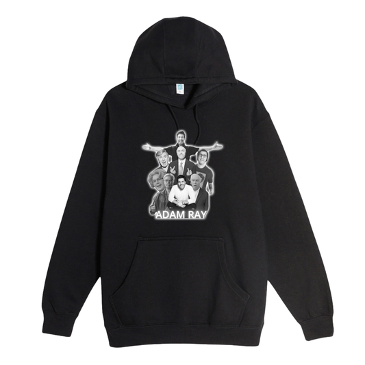 Character Collage Hoodie Black