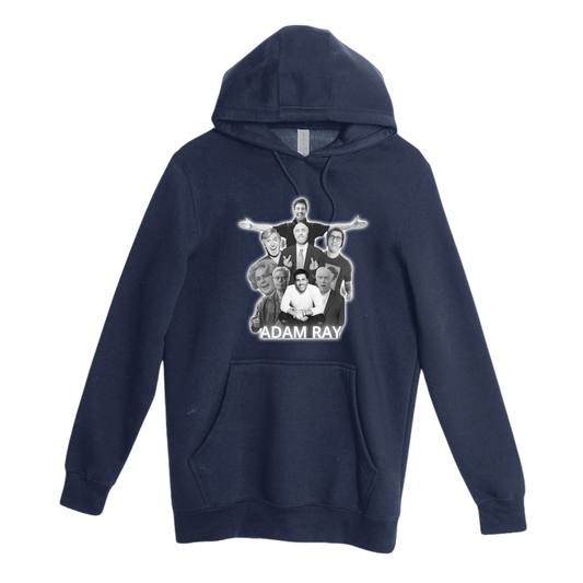 Character Collage Hoodie Navy